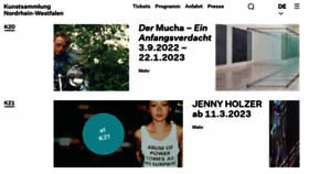 What Kunstsammlung.de website looked like in 2023 (1 year ago)