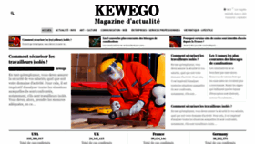 What Kewego.com website looked like in 2023 (1 year ago)