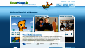 What Klassewasser.de website looked like in 2023 (1 year ago)