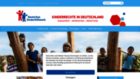 What Kinderrechte.de website looked like in 2023 (1 year ago)