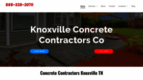 What Knoxvilleconcretecontractorsco.com website looked like in 2023 (1 year ago)