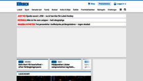 What Kuriren.nu website looked like in 2023 (3 years ago)