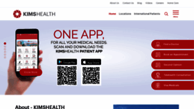 What Kimshealth.org website looked like in 2023 (1 year ago)