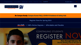 What Kingsborough.edu website looked like in 2023 (1 year ago)