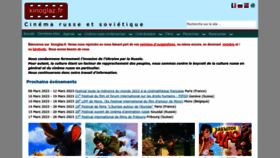 What Kinoglaz.fr website looked like in 2023 (1 year ago)