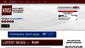 What Knsiradio.com website looked like in 2023 (1 year ago)