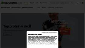 What Kulturistika.com website looked like in 2023 (1 year ago)