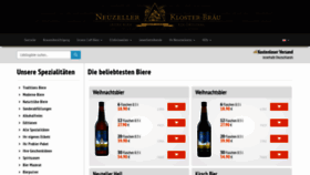 What Klosterbrauerei.com website looked like in 2023 (1 year ago)