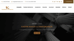 What Kadimhukuk.com.tr website looked like in 2023 (1 year ago)