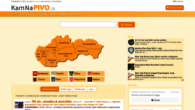 What Kamnapivo.sk website looked like in 2023 (1 year ago)