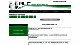 What Klcconcursos.com.br website looked like in 2023 (1 year ago)