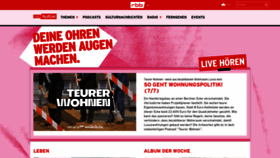 What Kulturradio.de website looked like in 2023 (1 year ago)