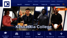 What Kaskaskia.edu website looked like in 2023 (1 year ago)