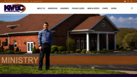 What Kmbc.edu website looked like in 2023 (2 years ago)