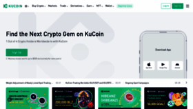 What Kucoin.com website looked like in 2023 (1 year ago)