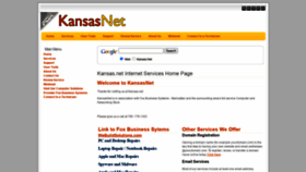 What Kansas.net website looked like in 2023 (1 year ago)