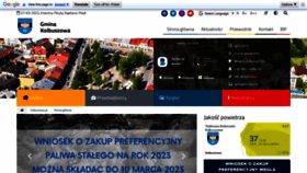 What Kolbuszowa.pl website looked like in 2023 (1 year ago)