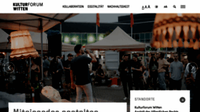 What Kulturforum-witten.de website looked like in 2023 (1 year ago)