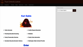 What Karisable.com website looked like in 2023 (1 year ago)
