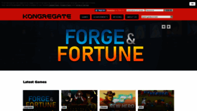 What Kongregate.com website looked like in 2023 (1 year ago)