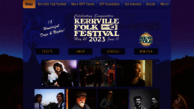 What Kerrville-music.com website looked like in 2023 (1 year ago)
