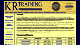 What Krtraining.com website looked like in 2023 (1 year ago)