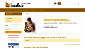 What Kauflux.de website looked like in 2023 (1 year ago)