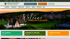 What Keuka.edu website looked like in 2023 (2 years ago)
