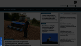 What Kronika.ro website looked like in 2023 (3 years ago)