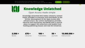 What Knowledgeunlatched.org website looked like in 2023 (1 year ago)