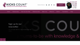 What Kickscount.org.uk website looked like in 2023 (1 year ago)