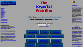 What Krysstal.com website looked like in 2023 (1 year ago)
