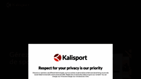 What Kalisport.com website looked like in 2023 (1 year ago)