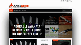 What Knifenews.com website looked like in 2023 (1 year ago)