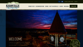 What Kerrvilletexascvb.com website looked like in 2023 (1 year ago)