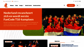 What Kncb.nl website looked like in 2023 (1 year ago)