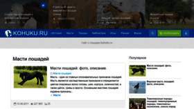 What Kohuku.ru website looked like in 2023 (1 year ago)