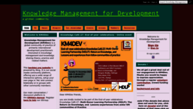What Km4dev.org website looked like in 2023 (1 year ago)