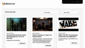 What Kulturkurier.de website looked like in 2023 (1 year ago)