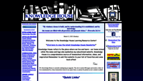 What Knowledgehouse.info website looked like in 2023 (1 year ago)
