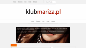 What Klubmariza.pl website looked like in 2023 (1 year ago)