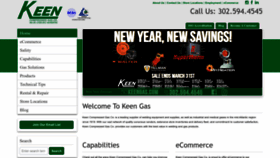 What Keengas.com website looked like in 2023 (1 year ago)