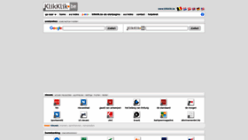 What Klikklik.be website looked like in 2023 (2 years ago)