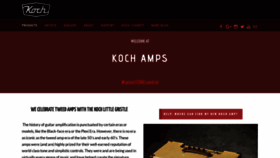 What Koch-amps.com website looked like in 2023 (1 year ago)
