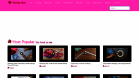 What Knittingidea.com website looked like in 2023 (1 year ago)