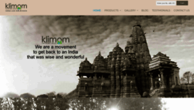 What Klimom.com website looked like in 2023 (1 year ago)