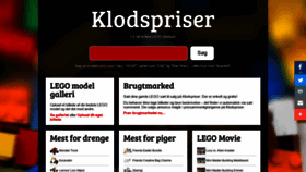What Klodspriser.dk website looked like in 2023 (1 year ago)