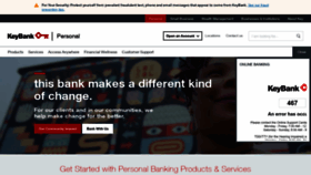 What Keybank.com website looked like in 2023 (This year)