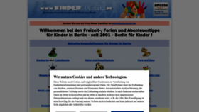 What Kinderberlin.de website looked like in 2023 (This year)