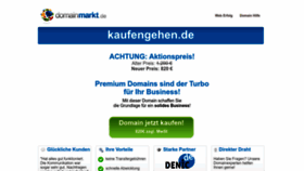 What Kaufengehen.de website looked like in 2023 (This year)